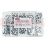 Zestaw smarowniczek stalowych zachodnich - 90 szt.