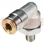 Złącze wtykowe kątowe M10x1 Ø 6 mm TEKALAN