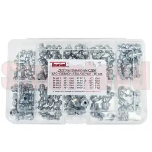 Zestaw smarowniczek stalowych zachodnich - 90 szt.