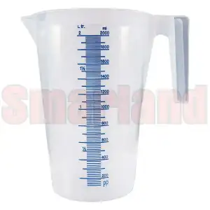 Miarka do oleju i chemii ze skalą 2,0 l - plastikowa