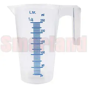 Miarka do oleju i chemii ze skalą 250 ml - plastikowa