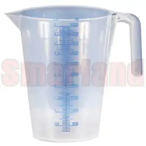 Miarka do oleju i chemii ze skalą 5 l - plastikowa