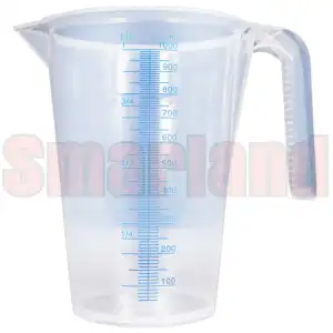 Miarka do oleju i chemii ze skalą 1 l - plastikowa