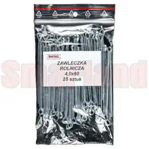 Zawleczka rozginana, rolnicza 4,0x80 - 25 szt.