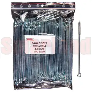Zawleczka rozginana, rolnicza 5,0x125 - 100 szt.