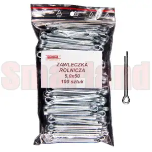 Zawleczka rozginana, rolnicza 5,0x50 - 100 szt.