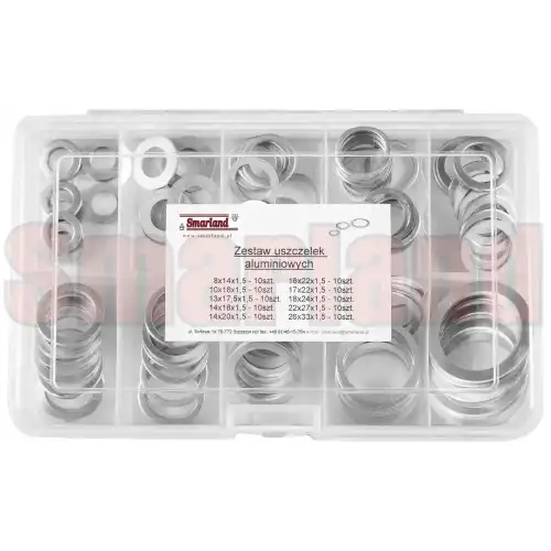 Zestaw podkładek aluminiowych - 100 szt. - smarland.pl