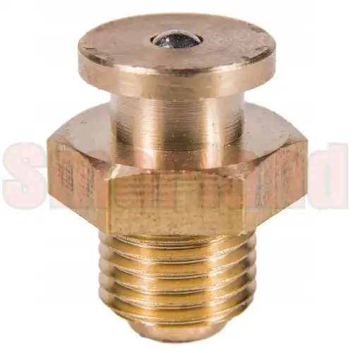 Smarowniczka płaska M10x1 Ø12 mm mosiężna - smarland.pl