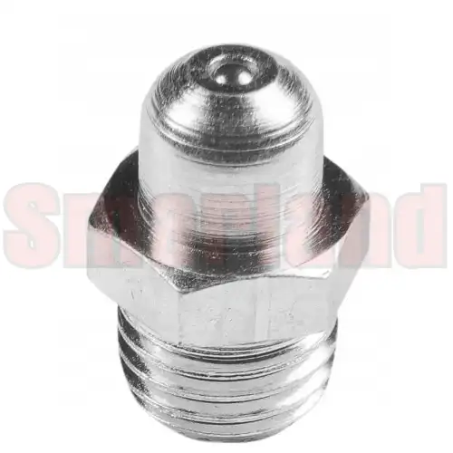 Smarowniczka prosta M10x1 zaokrąglona stal/ocynk - smarland.pl