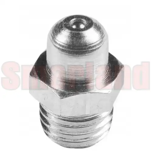 Smarowniczka prosta M8x1 zaokrąglona stal/ocynk - smarland.pl