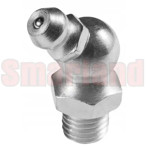Smarowniczka kątowa M10x1 kąt 45° stal/ocynk - smarland.pl