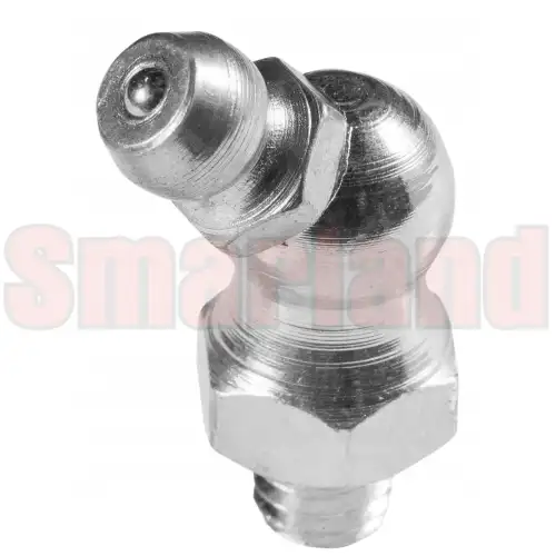 Smarowniczka kątowa M6x1 kąt 45° stal/ocynk - smarland.pl