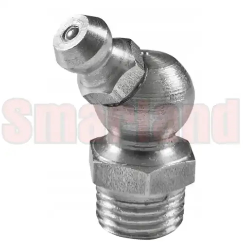 Smarowniczka kątowa M10x1,5 kąt 45° NPT stal/ocynk - smarland.pl