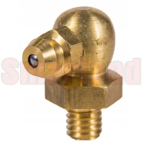 Smarowniczka kątowa M6x1 kąt 90° mosiężna - smarland.pl