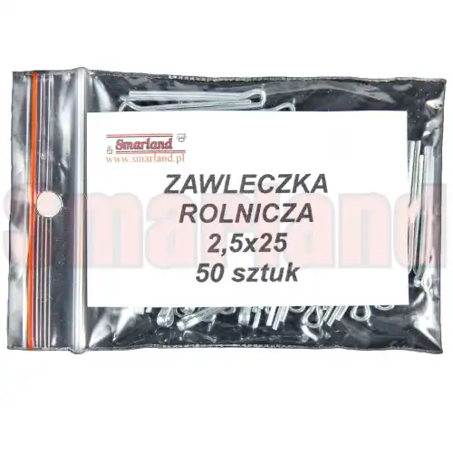 Zawleczka rozginana, rolnicza 2,5x25 - 50 szt. - smarland.pl