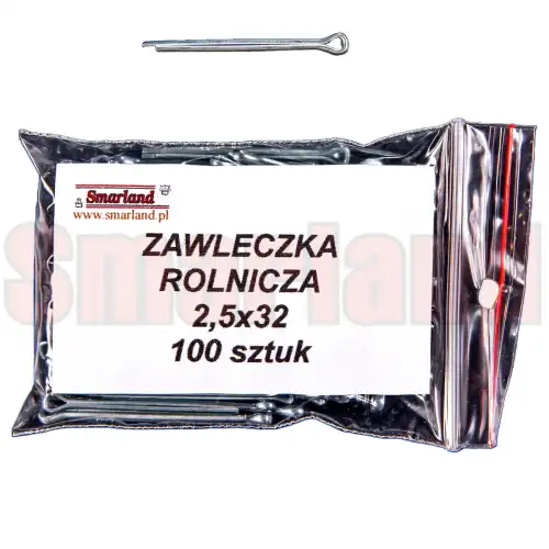 Zawleczka rozginana, rolnicza 2,5x32 - 100 szt. - smarland.pl