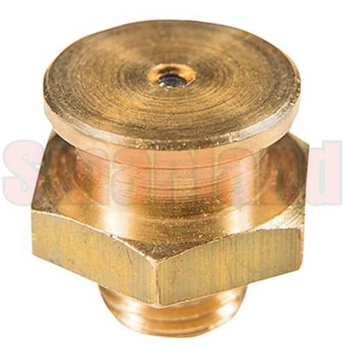 Smarowniczka płaska M10x1 Ø16 mosiężna - smarland.pl