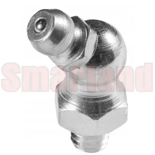 Smarowniczka kątowa M4x1 kąt 45° stal/ocynk - smarland.pl