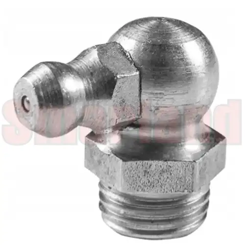 Smarowniczka kątowa M8x1 kąt 90° stal/ocynk - smarland.pl