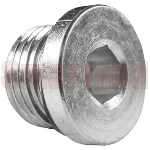Korek hydrauliczny M16x1,5 z uszczelką gumową stal/ocynk - smarland.pl