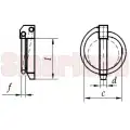 Zawleczka z pierścieniem (przetyczką) Ø4,5x41 mm - smarland.pl