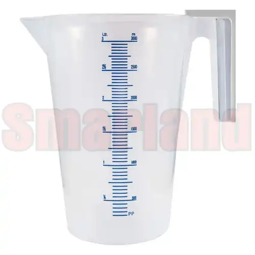 Miarka do oleju i chemii ze skalą 3,0 l - plastikowa - smarland.pl