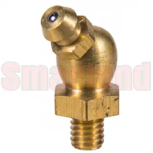 Smarowniczka kątowa M6x1 < 45° mosiężna