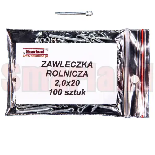 Zawleczka rozginana, rolnicza 2,0x20 - 100 szt. - smarland.pl