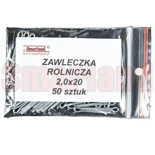 Zawleczka rozginana, rolnicza 2,0x20 - 50 szt. - smarland.pl