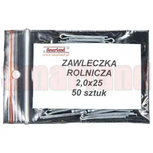 Zawleczka rozginana, rolnicza 2,0x25 - 50 szt. - smarland.pl