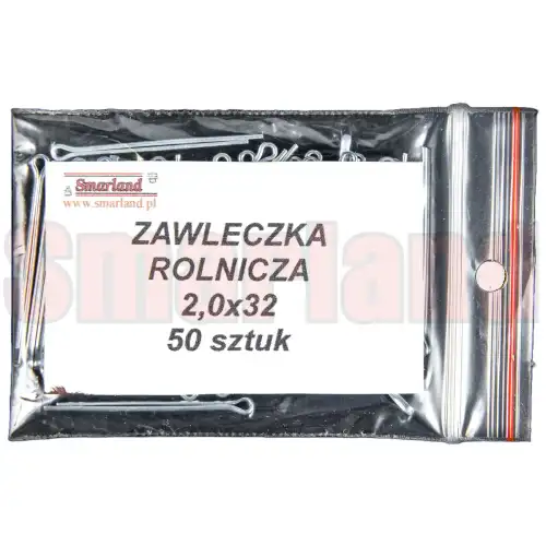 Zawleczka rozginana, rolnicza 2,0x32 - 50 szt. - smarland.pl