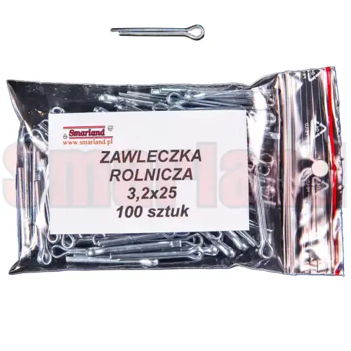 Zawleczka rozginana, rolnicza 3,2x25 - 100 szt. - smarland.pl