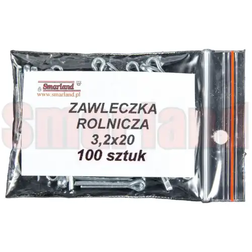 Zawleczka rozginana, rolnicza 3,2x20 - 100 szt. - smarland.pl