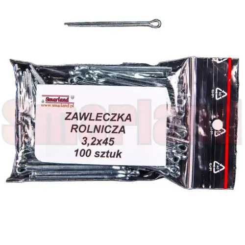Zawleczka rozginana, rolnicza 3,2x45 - 100 szt. - smarland.pl