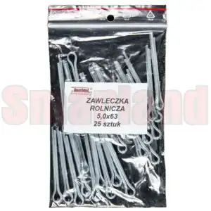 Zawleczka rozginana DIN 94 5,0x63 - 25 sztuk