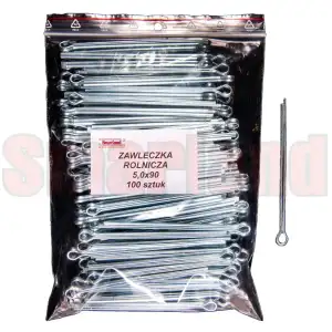 Zawleczka rozginana DIN 94 5,0x90 - 100 sztuk