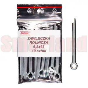 Zawleczka rozginana DIN 94 6,3x63 - 10 sztuk