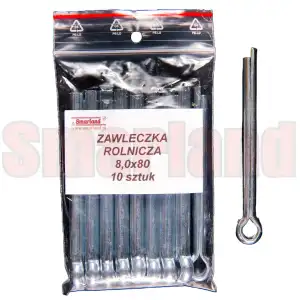 Zawleczka rozginana DIN 94 8,0x80 - 10 sztuk
