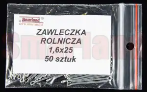 Zawleczka rozginana, rolnicza 1,6x25 - 50 szt.